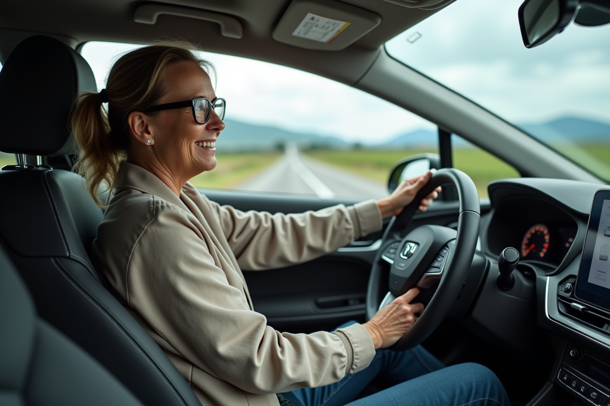Voiture hybride idéale pour les longs trajets sur autoroute